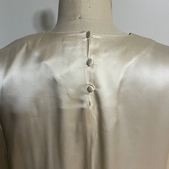 Vintage PIA RUCCI Silk and Embroidered Blouse Size 10 - Picture 4 of 7